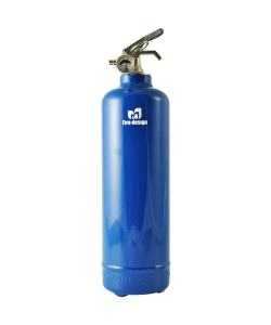 Fire extinguisher design plain blue