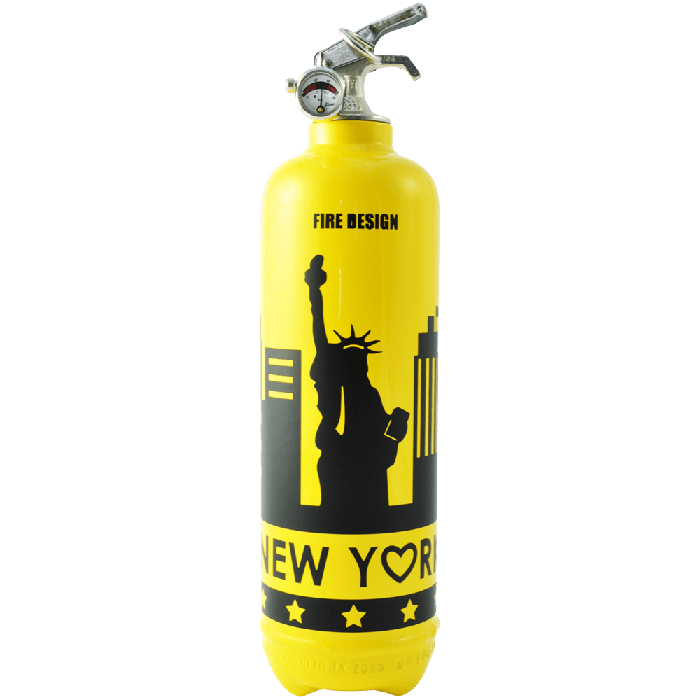 yellow fire extinguisher