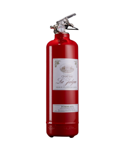 Fire extinguisher design wine red