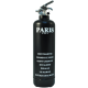 Fire extinguisher design City Paris black white