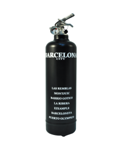 Fire extinguisher design City Barcelona black