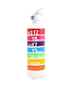 Fire extinguisher design CL BRAVO white