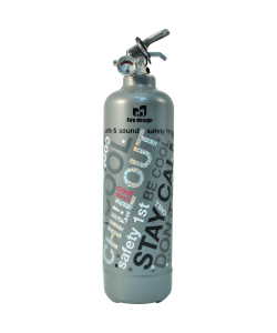 Fire extinguisher design DV Graffiti grey