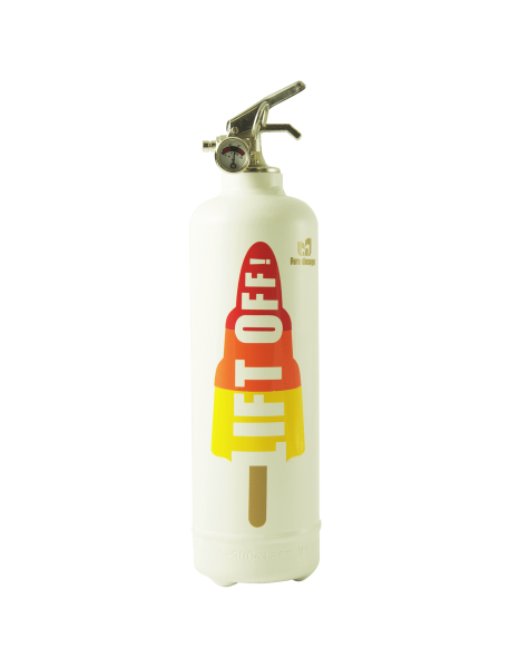 Fire extinguisher design DV lift off white