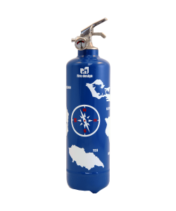 Fire extinguisher design Atlantic blue