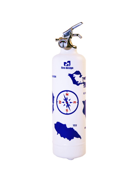 Fire extinguisher design Atlantic white