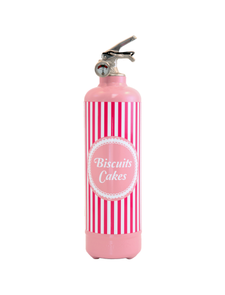 Fire extinguisher design Biscuits cakes light pink