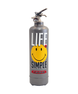 Extincteur design Smiley Life gris