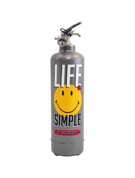 Estintore design Smiley Life grigio