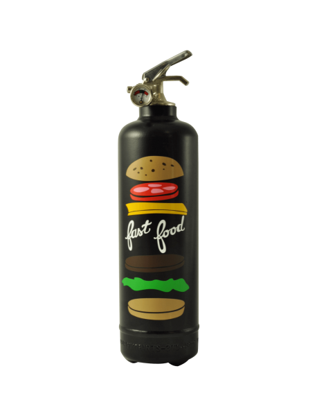 Fire extinguisher design AKLH Fast Food black