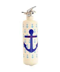 Extincteur design Parischéri Ancre Marine blanc