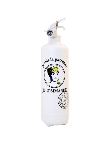 Fire extinguisher design DST Patronne white