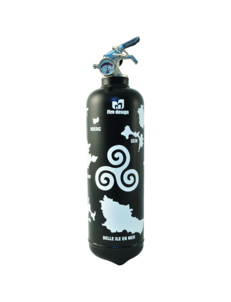 Fire extinguisher design Breizh black