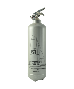 Fire extinguisher design Catamaran grey