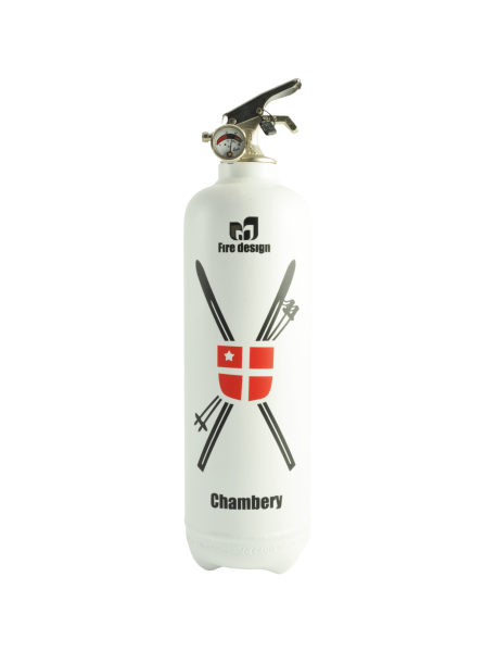 Fire extinguisher design Chambery white