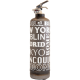 Fire extinguisher design City raw white