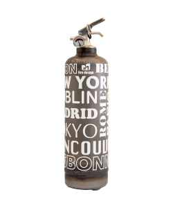 Fire extinguisher design City raw white