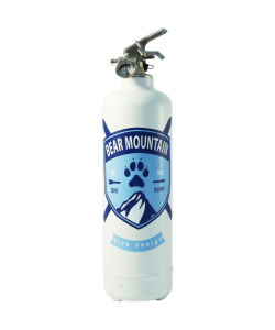 Fire extinguisher design Bear Mountain white