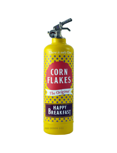 estintore design corn flakes giallo