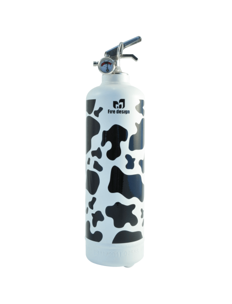 extinguisher design cow white black