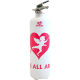 fire extinguisher design cupidon white pink