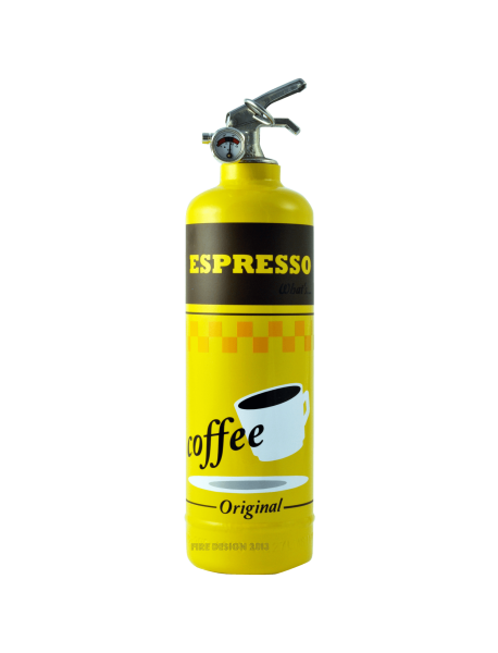 estintore design espresso giallo