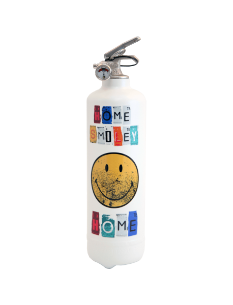 Estintore design Smiley Home bianco