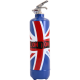 Estintore design London Flag blu