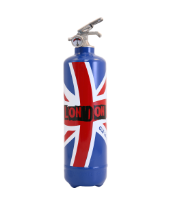 Fire extinguisher design London Flag blue