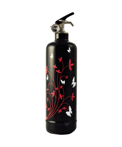 Fire extinguisher design Butterfly black