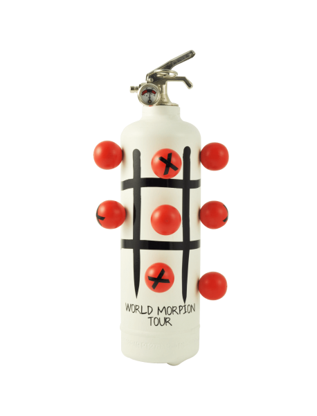 Fire extinguisher design Morpion white