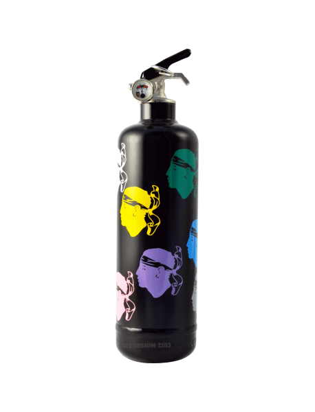 Fire extinguisher design Corsica Colors black