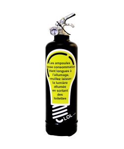 Fire extinguisher design Ampoule black