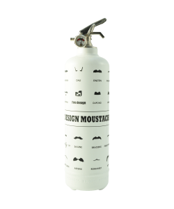 Fire extinguisher design Moustache white