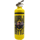 Fire extinguisher design Moto GP World Battle yellow