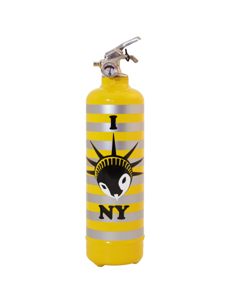 Fire extinguisher design CDE Yes yellow