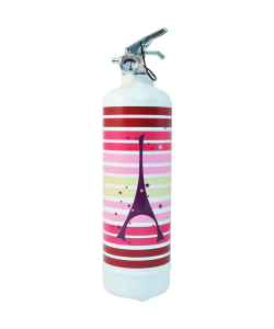 Fire extinguisher design CDE Paris white