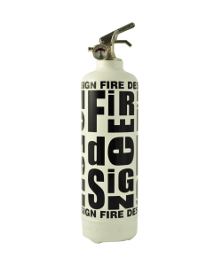 Extinguisher Fire design white black