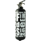 Extinguisher Fire design black white