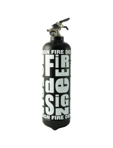 Extinguisher Fire design black white