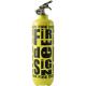 Extincteur Fire design jaune noir