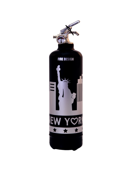 Fire extinguisher design States black silver