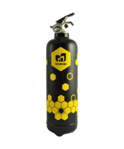 Fire extinguisher design Alvéoles black