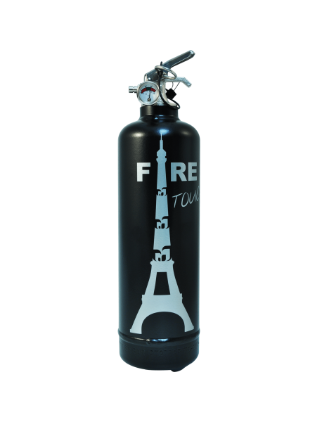 Fire extinguisher design Touch black silver