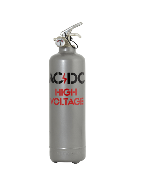 Fire extinguisher design ACDC High Voltage grey