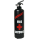 Fire extinguisher design emergency black