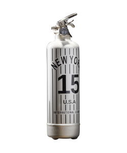 Fire extinguisher design NY Baseball white