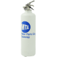 Designer fire extinguisher logo MTA white