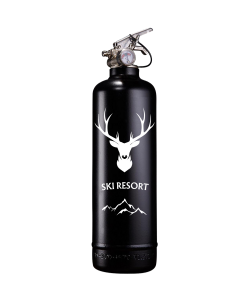 Extincteur design Cerf Ski Resort Noir