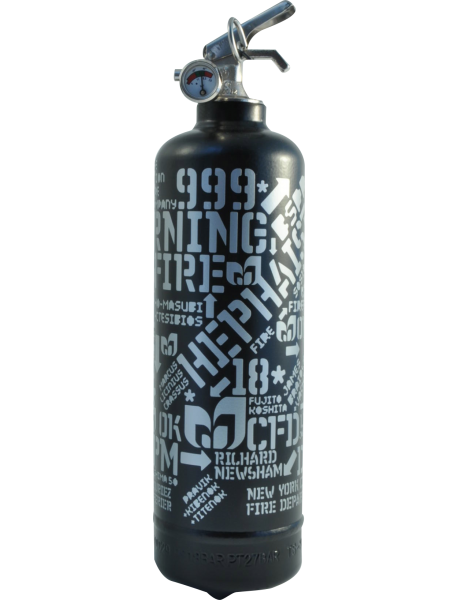 Fire extinguisher design ATYPEEK 999 black